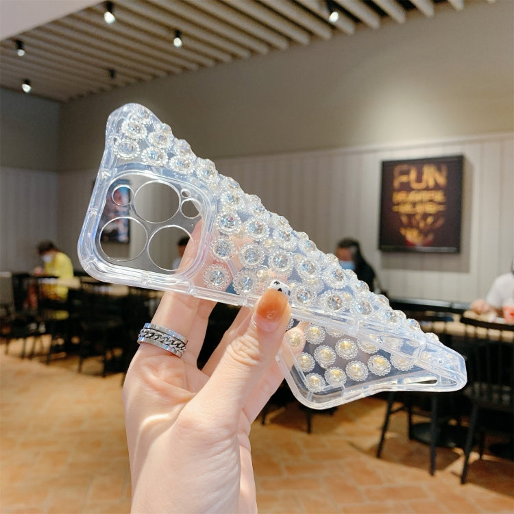 For iPhone 13 Transparent Diamond TPU Shockproof Phone Case