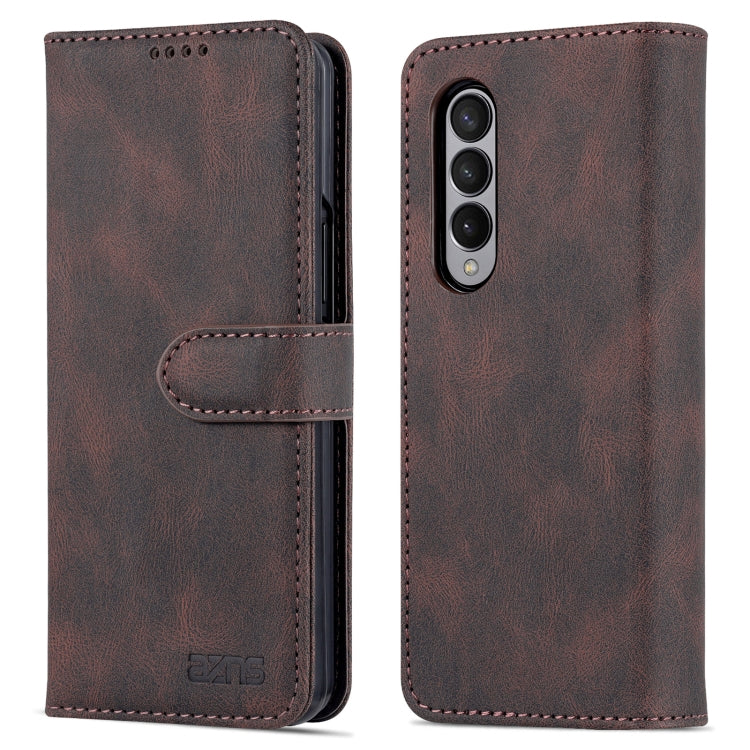 For Samsung Galaxy Z Fold3 5G AZNS Dream II Skin Feel PU+TPU Horizontal Flip PU Phone Case