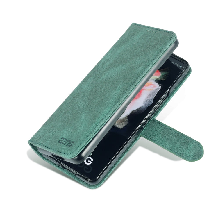 For Samsung Galaxy Z Fold3 5G AZNS Dream II Skin Feel PU+TPU Horizontal Flip PU Phone Case