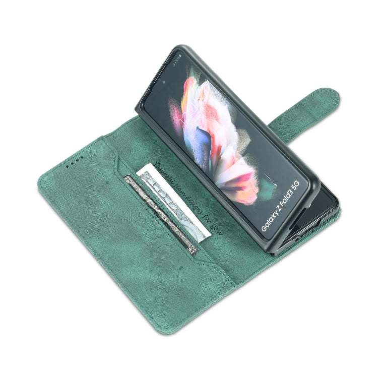 For Samsung Galaxy Z Fold3 5G AZNS Dream II Skin Feel PU+TPU Horizontal Flip PU Phone Case