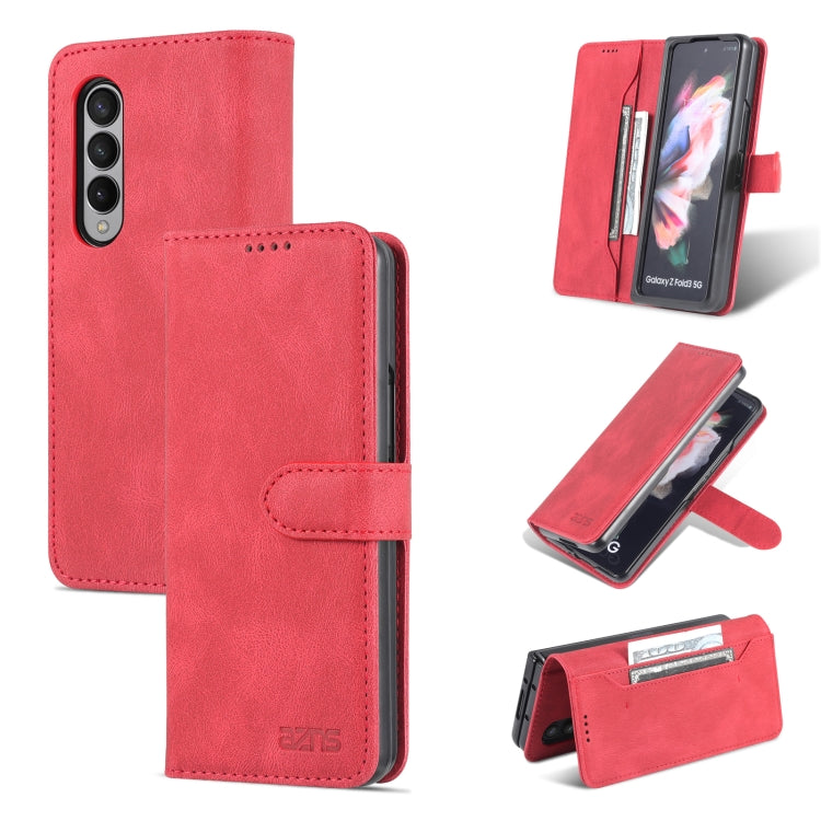 For Samsung Galaxy Z Fold3 5G AZNS Dream II Skin Feel PU+TPU Horizontal Flip PU Phone Case