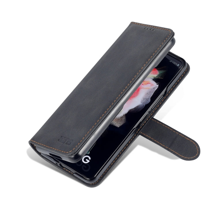 For Samsung Galaxy Z Fold3 5G AZNS Dream II Skin Feel PU+TPU Horizontal Flip PU Phone Case