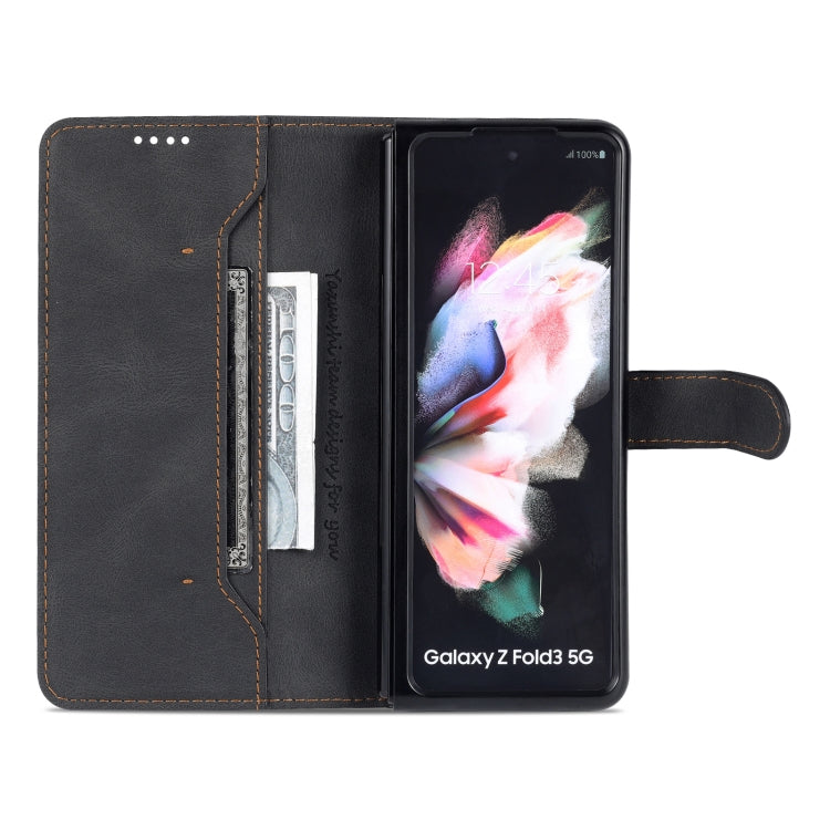 For Samsung Galaxy Z Fold3 5G AZNS Dream II Skin Feel PU+TPU Horizontal Flip PU Phone Case
