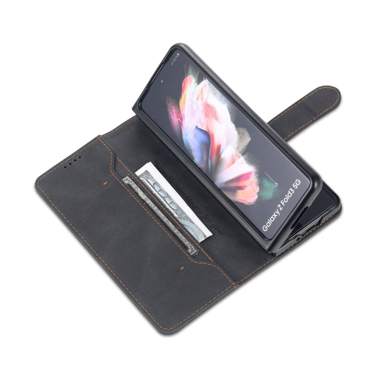 For Samsung Galaxy Z Fold3 5G AZNS Dream II Skin Feel PU+TPU Horizontal Flip PU Phone Case