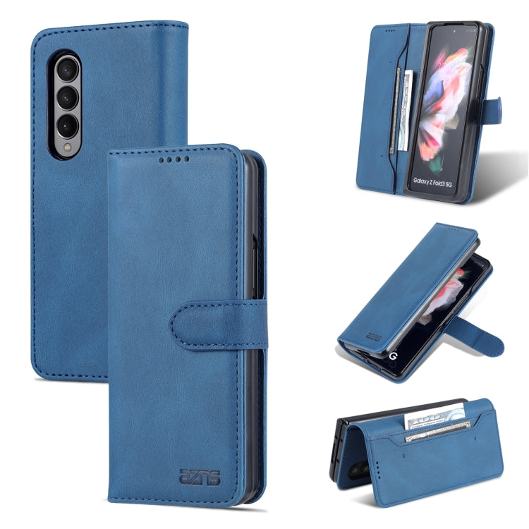 For Samsung Galaxy Z Fold3 5G AZNS Dream II Skin Feel PU+TPU Horizontal Flip PU Phone Case