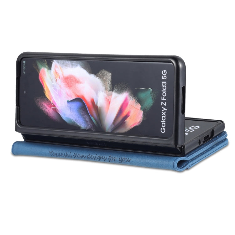 For Samsung Galaxy Z Fold3 5G AZNS Dream II Skin Feel PU+TPU Horizontal Flip PU Phone Case