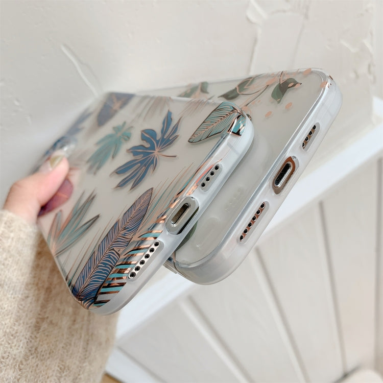 For iPhone 13 Plating Transparent Double-sided Film IMD TPU Phone Case