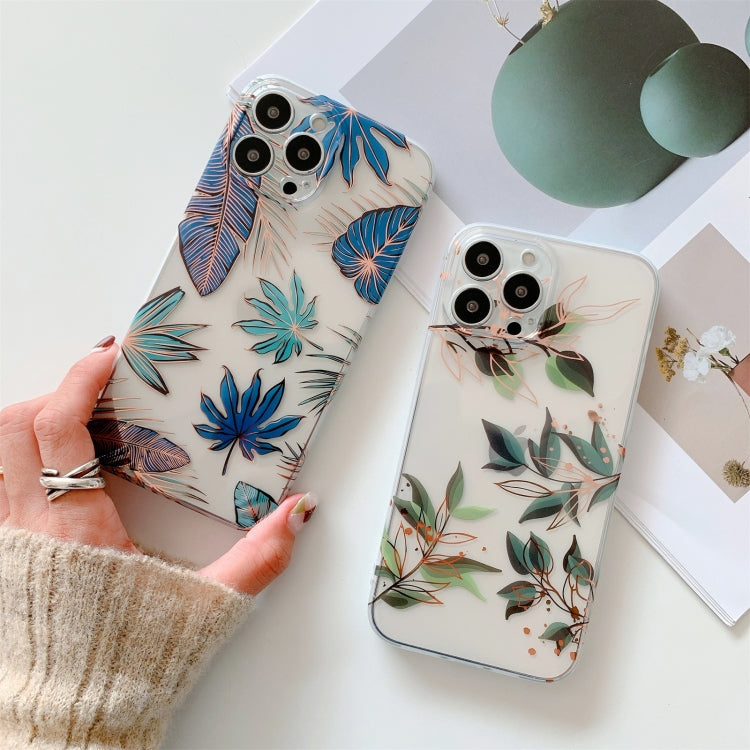 For iPhone 13 Plating Transparent Double-sided Film IMD TPU Phone Case