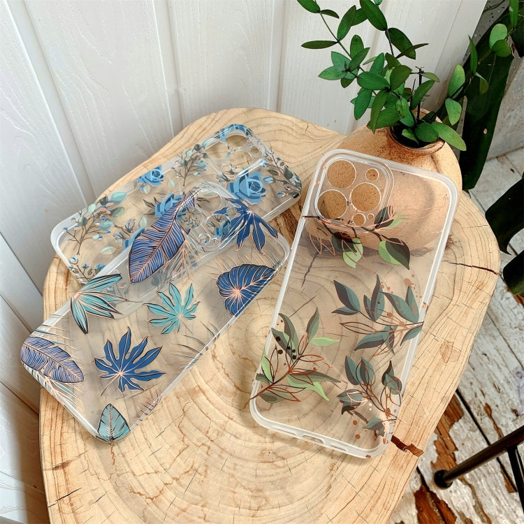 For iPhone 13 Plating Transparent Double-sided Film IMD TPU Phone Case