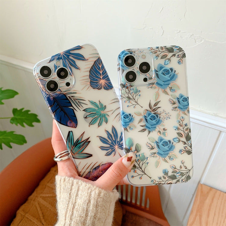 For iPhone 13 Pro Plating Transparent Double-sided Film IMD TPU Phone Case