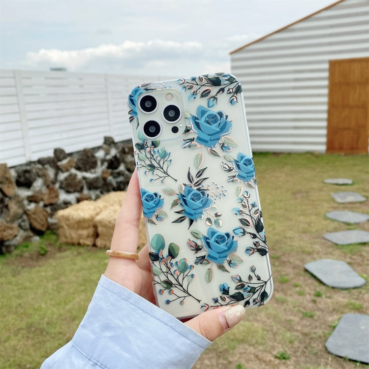 For iPhone 12 mini Plating Transparent Double-sided Film IMD TPU Phone Case