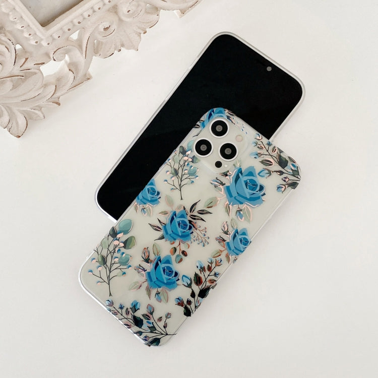 For iPhone 12 Pro Max Plating Transparent Double-sided Film IMD TPU Phone Case