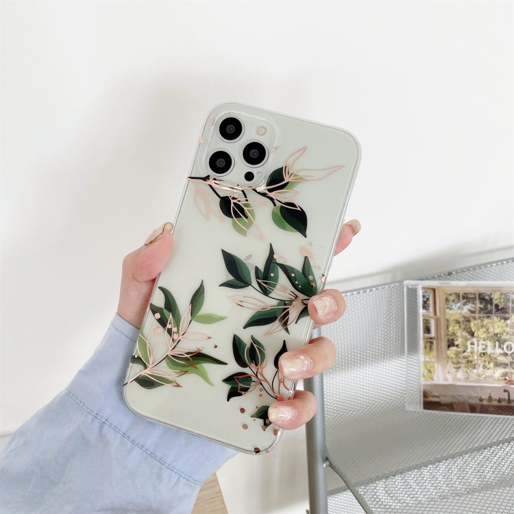 For iPhone 11 Pro Max Plating Transparent Double-sided Film IMD TPU Phone Case