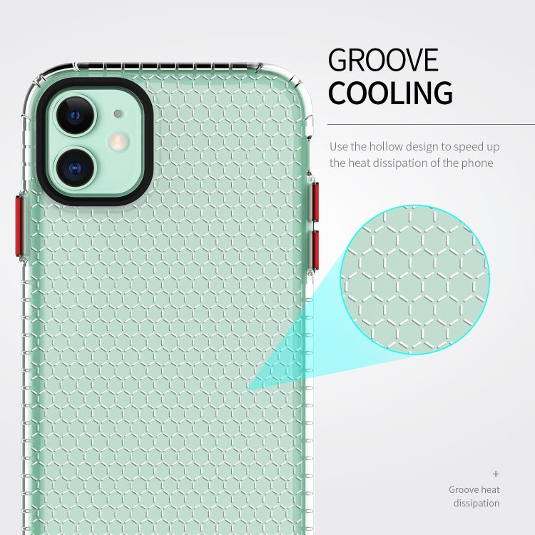 For iPhone 11 Honeycomb Shockproof TPU Case