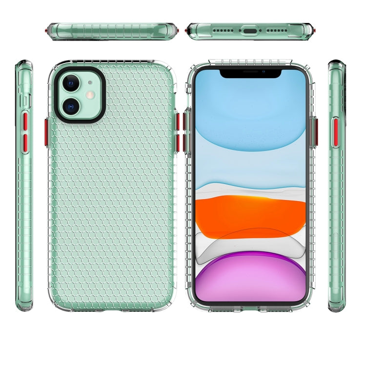 For iPhone 11 Honeycomb Shockproof TPU Case