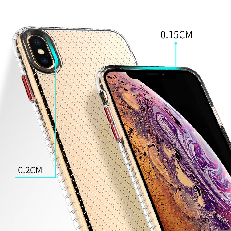 For iPhone XS Max Honeycomb Shockproof TPU Case