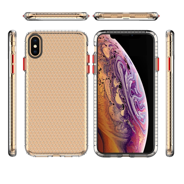 For iPhone XS Max Honeycomb Shockproof TPU Case