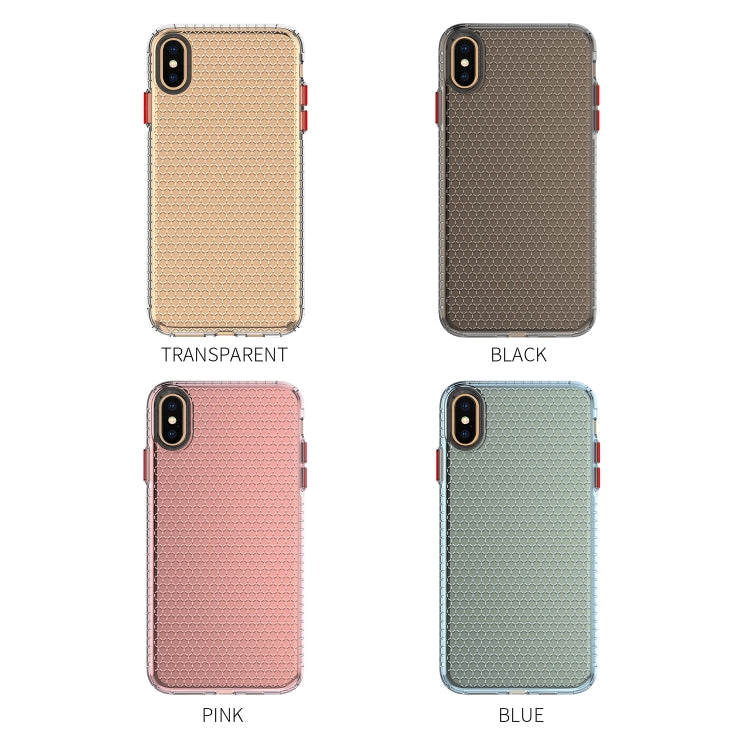 For iPhone XS Max Honeycomb Shockproof TPU Case
