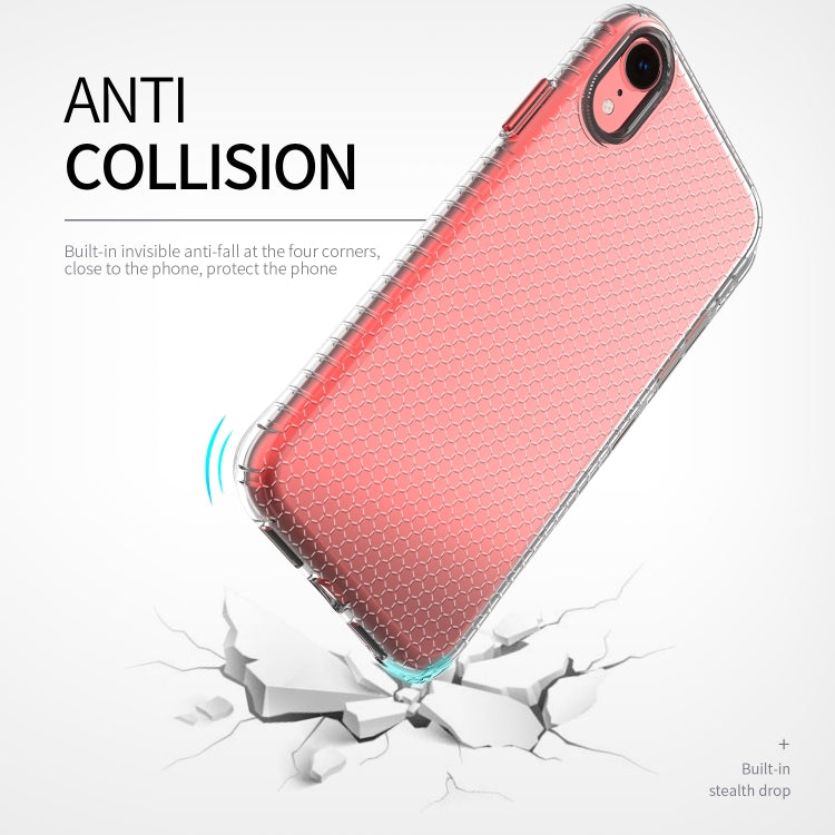 For iPhone XR Honeycomb Shockproof TPU Case