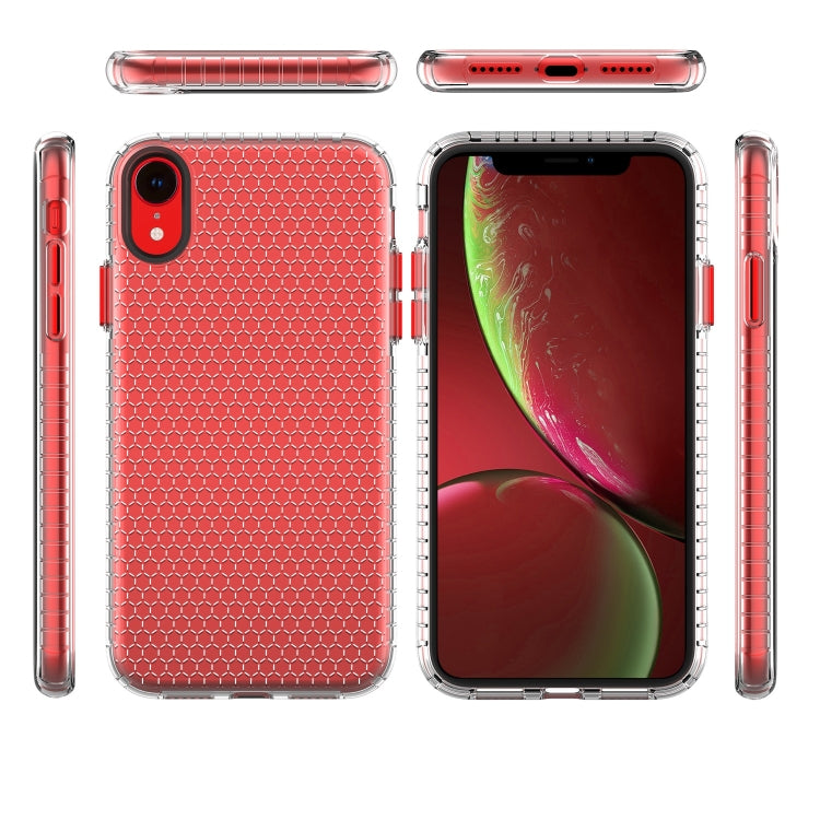 For iPhone XR Honeycomb Shockproof TPU Case