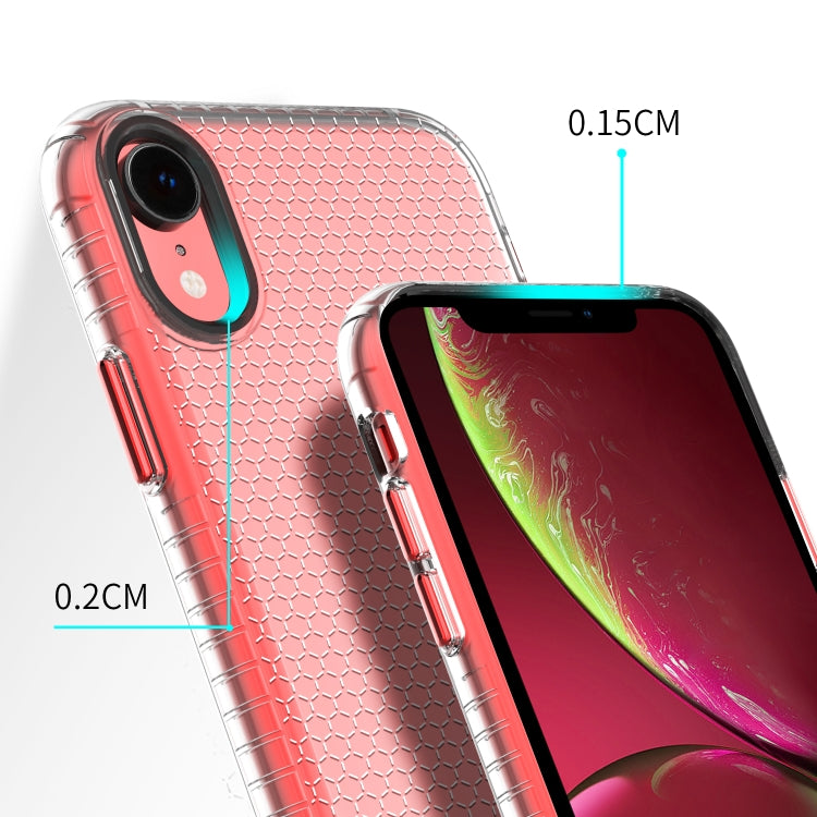 For iPhone XR Honeycomb Shockproof TPU Case