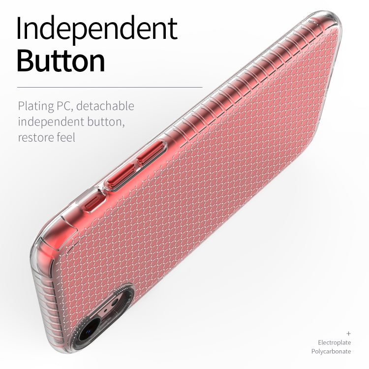 For iPhone XR Honeycomb Shockproof TPU Case