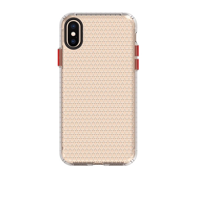 For iPhone X / XS Honeycomb Shockproof TPU Case