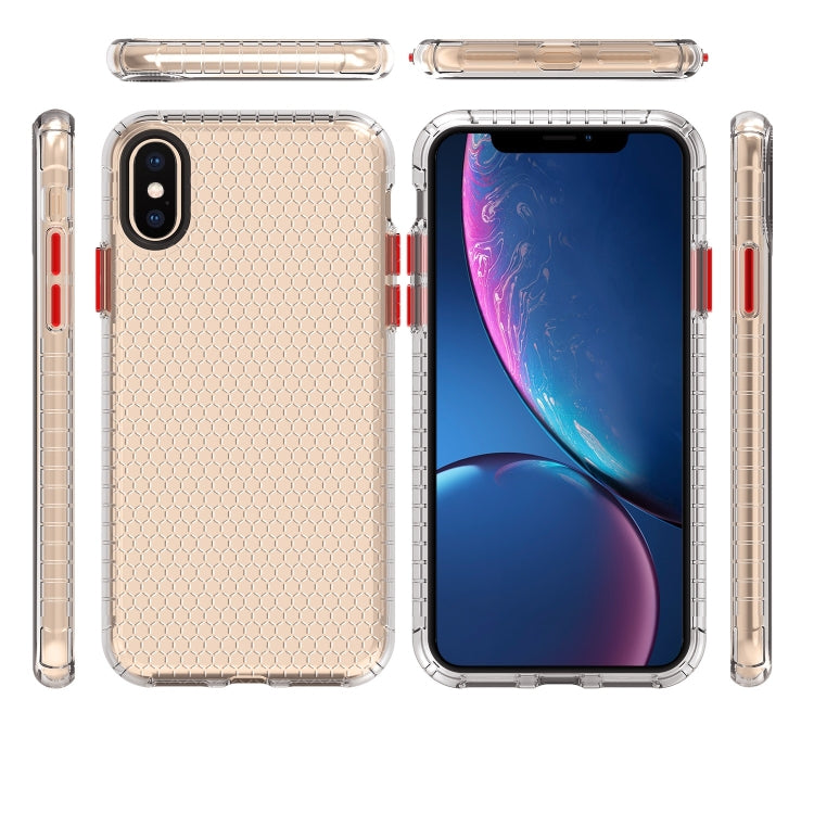 For iPhone X / XS Honeycomb Shockproof TPU Case