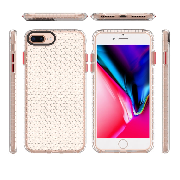 For iPhone 8 Plus / 7 Plus / 6 Plus Honeycomb Shockproof TPU Case