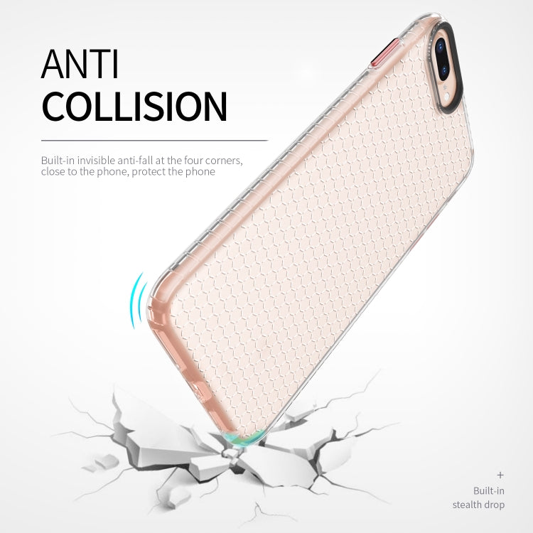 For iPhone 8 Plus / 7 Plus / 6 Plus Honeycomb Shockproof TPU Case