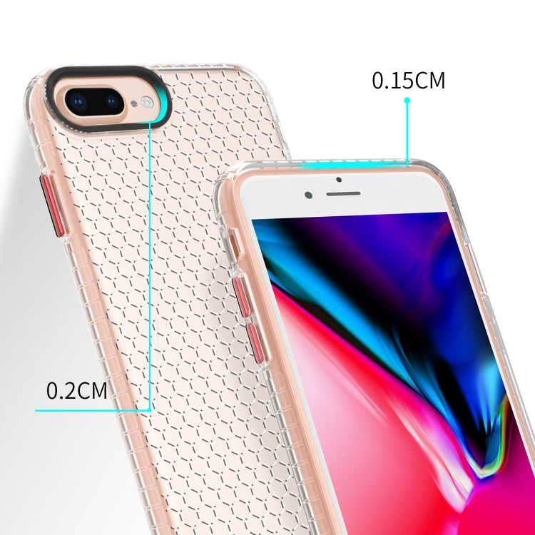 For iPhone 8 Plus / 7 Plus / 6 Plus Honeycomb Shockproof TPU Case