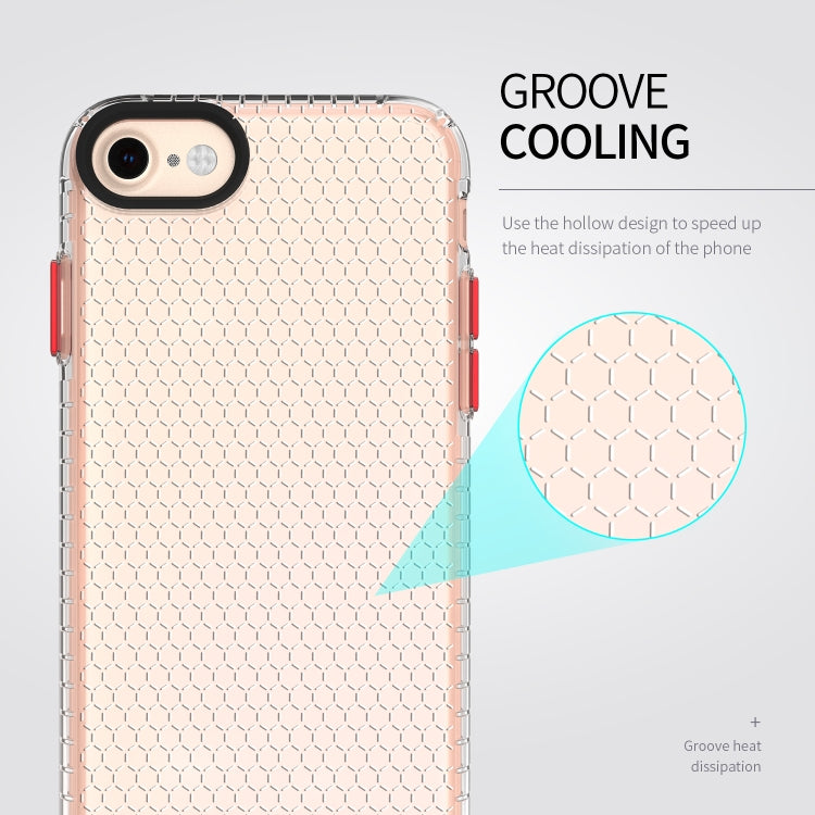 For iPhone SE 2022 / SE 2020 / 8 / 7 / 6 Honeycomb Shockproof TPU Case
