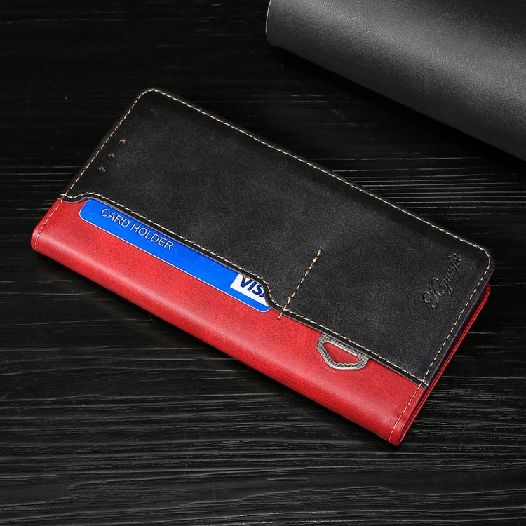 For Samsung Galaxy M52 5G Retro Texture Contrast Color Buckle Horizontal Flip Leather Case with Holder