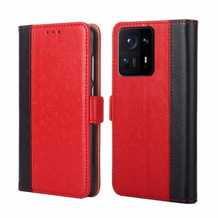 For Xiaomi Mix 4 Ostrich Texture Horizontal Flip Leather Phone Case with Holder & Card Slots & Wallet