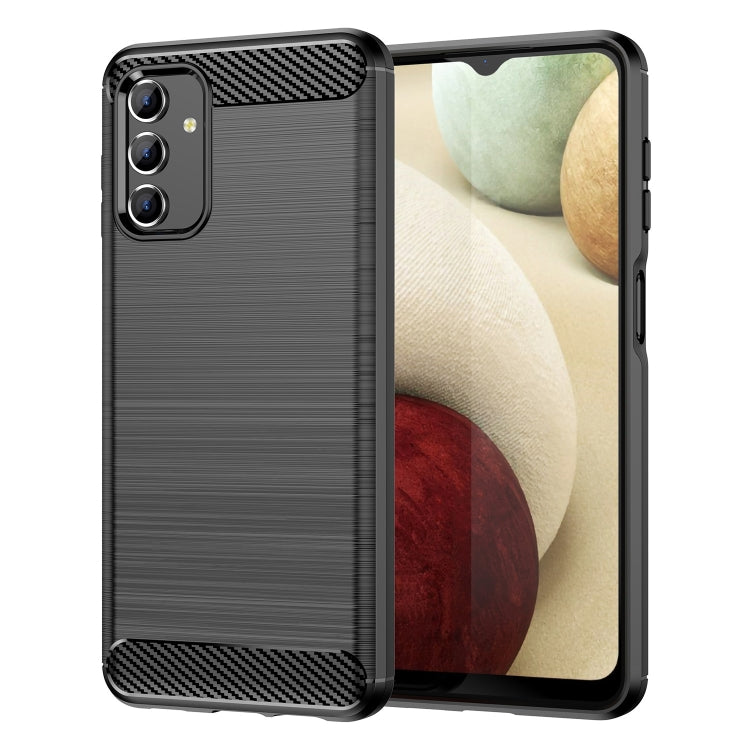 For Samsung Galaxy A13 5G Brushed Texture Carbon Fiber TPU Phone Case