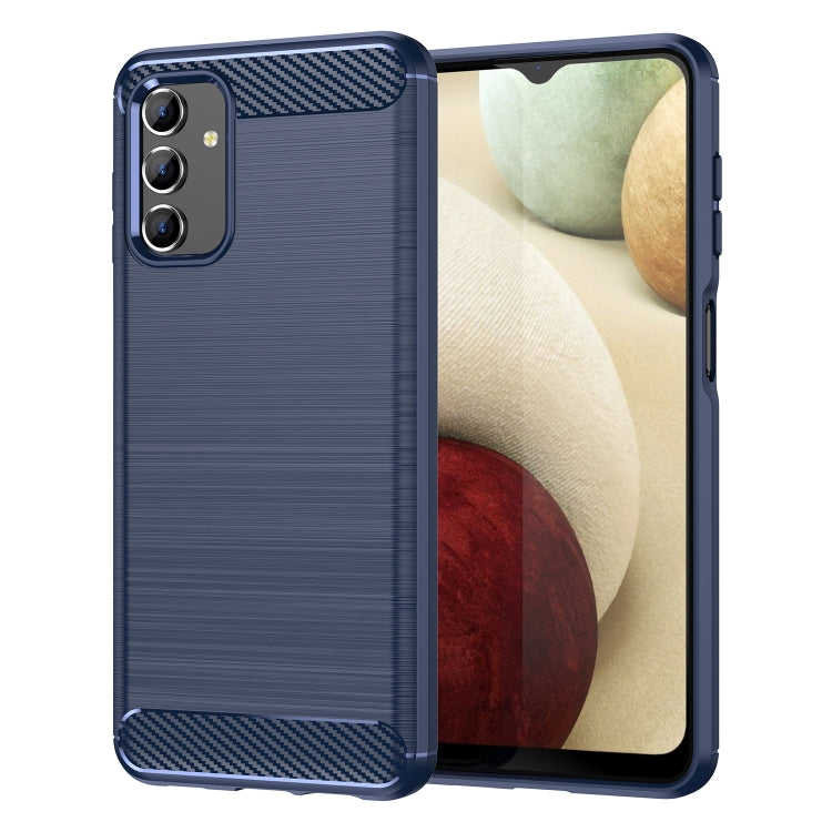 For Samsung Galaxy A13 5G Brushed Texture Carbon Fiber TPU Phone Case