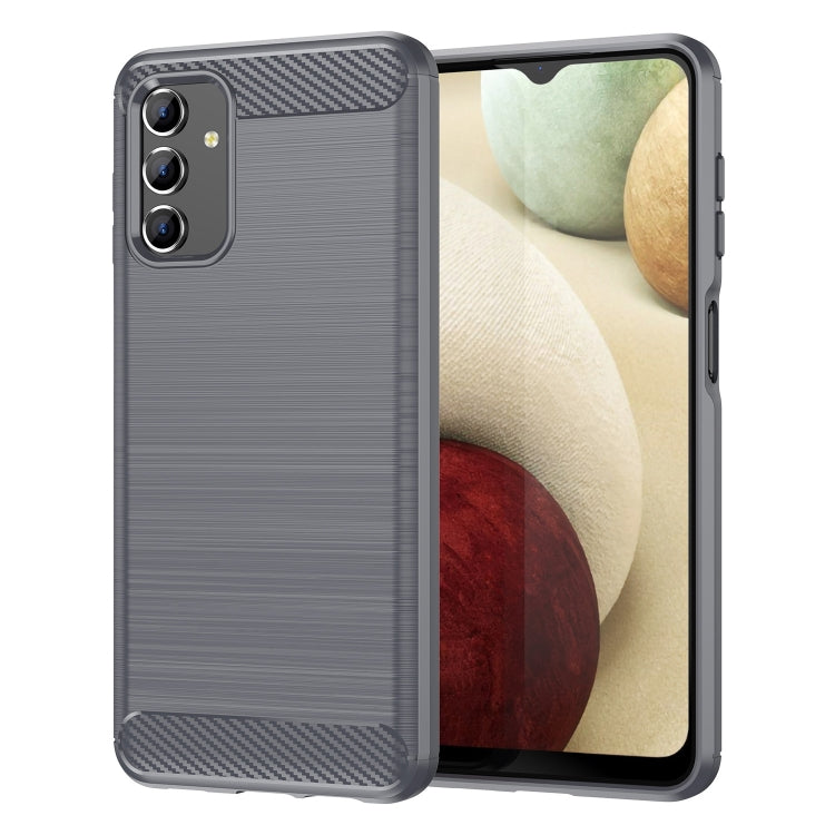 For Samsung Galaxy A13 5G Brushed Texture Carbon Fiber TPU Phone Case