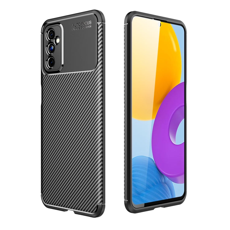 For Samsung Galaxy M52 5G Carbon Fiber Texture Shockproof TPU Phone Case