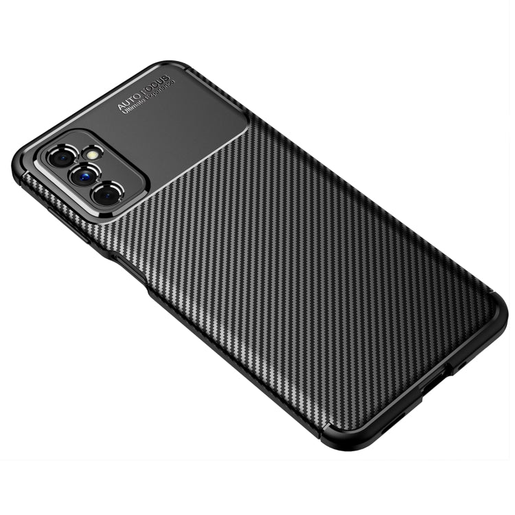For Samsung Galaxy M52 5G Carbon Fiber Texture Shockproof TPU Phone Case