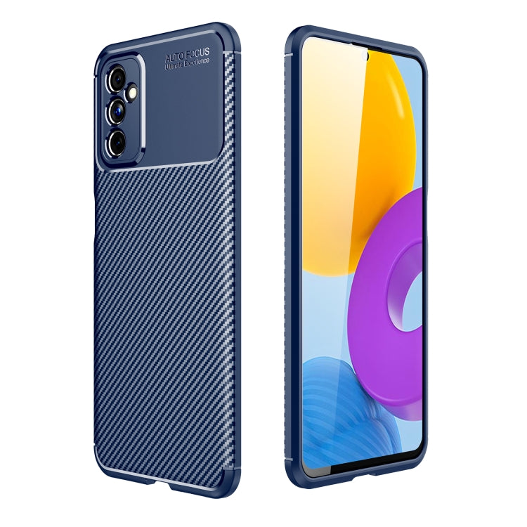 For Samsung Galaxy M52 5G Carbon Fiber Texture Shockproof TPU Phone Case