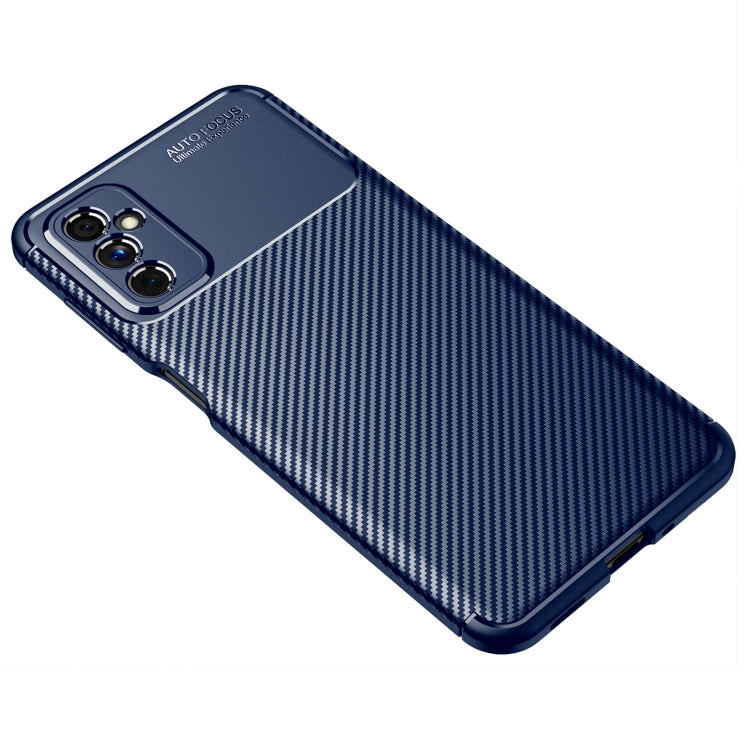 For Samsung Galaxy M52 5G Carbon Fiber Texture Shockproof TPU Phone Case