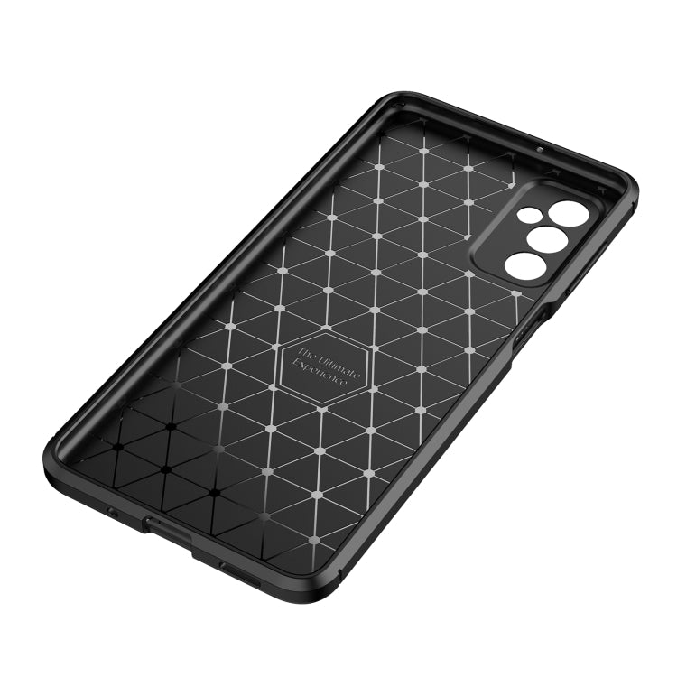 For Samsung Galaxy M52 5G Carbon Fiber Texture Shockproof TPU Phone Case