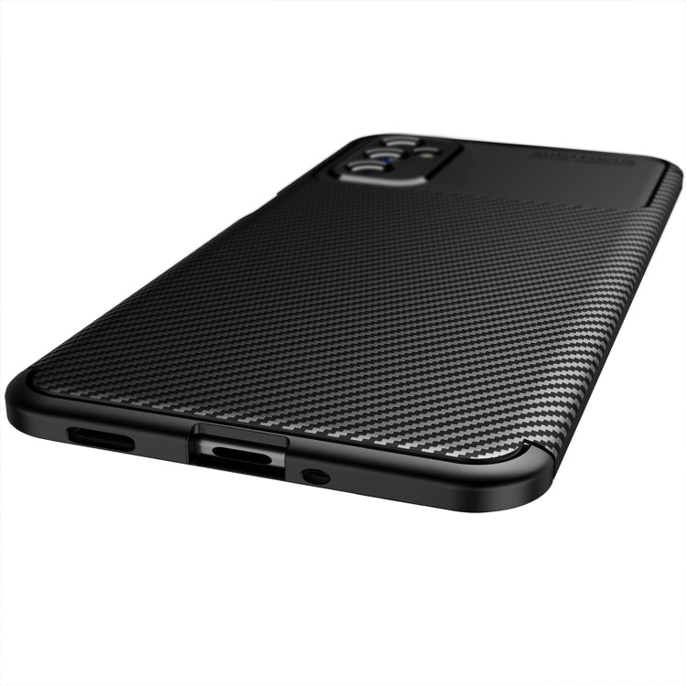 For Samsung Galaxy M52 5G Carbon Fiber Texture Shockproof TPU Phone Case