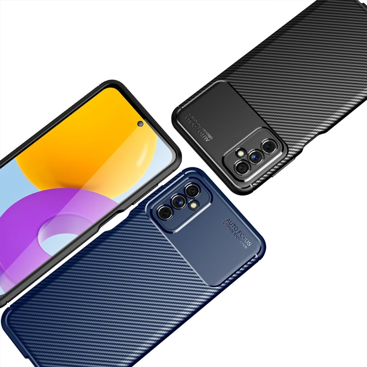 For Samsung Galaxy M52 5G Carbon Fiber Texture Shockproof TPU Phone Case