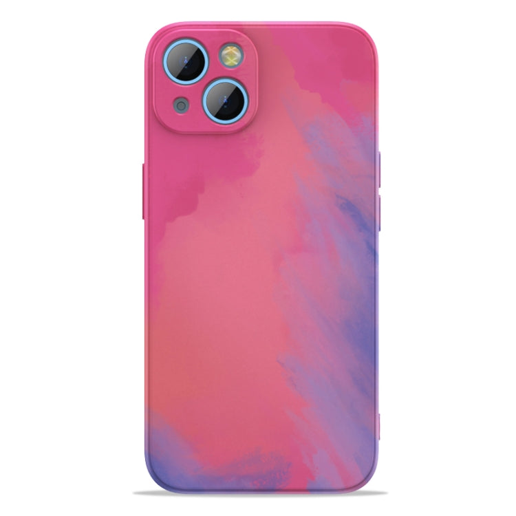 For iPhone 13 Watercolor TPU Shockproof Phone Case
