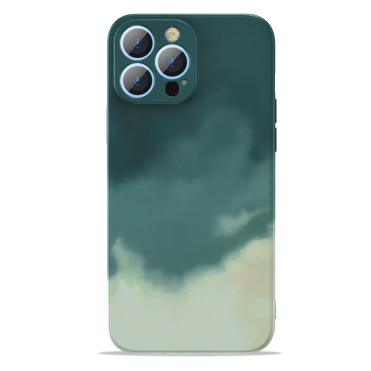 For iPhone 13 Pro Watercolor TPU Shockproof Phone Case