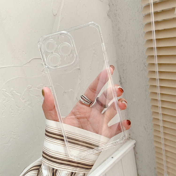 For iPhone 13 Pro Max All-inclusive  Precision Hole Shockproof Airbag TPU Phone Protective Case (Transparent)