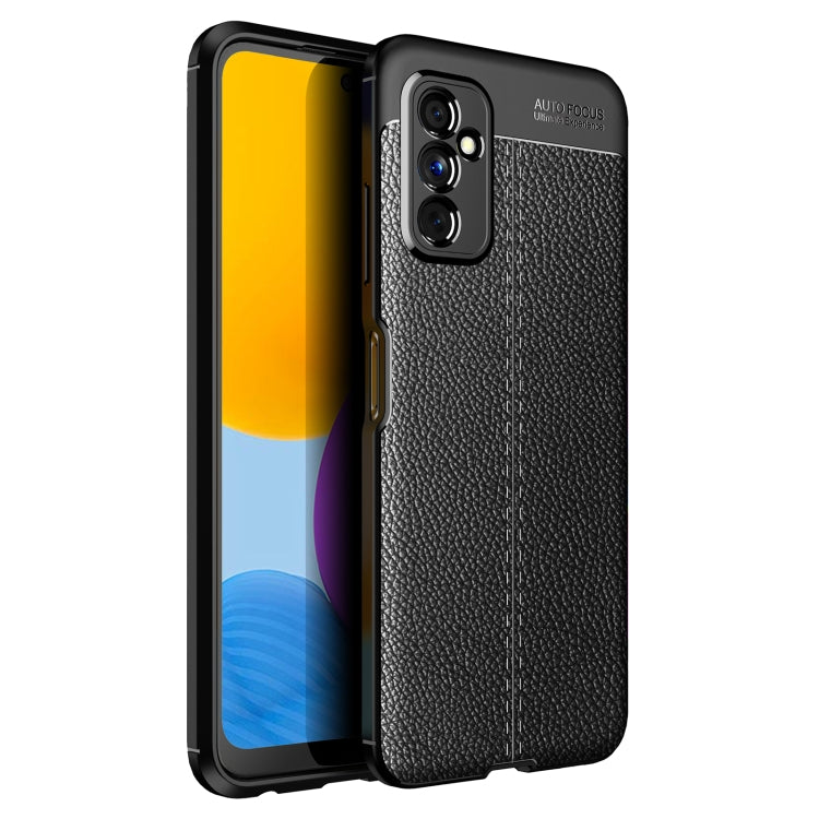 For Samsung Galaxy M52 5G Litchi Texture TPU Shockproof Phone Case
