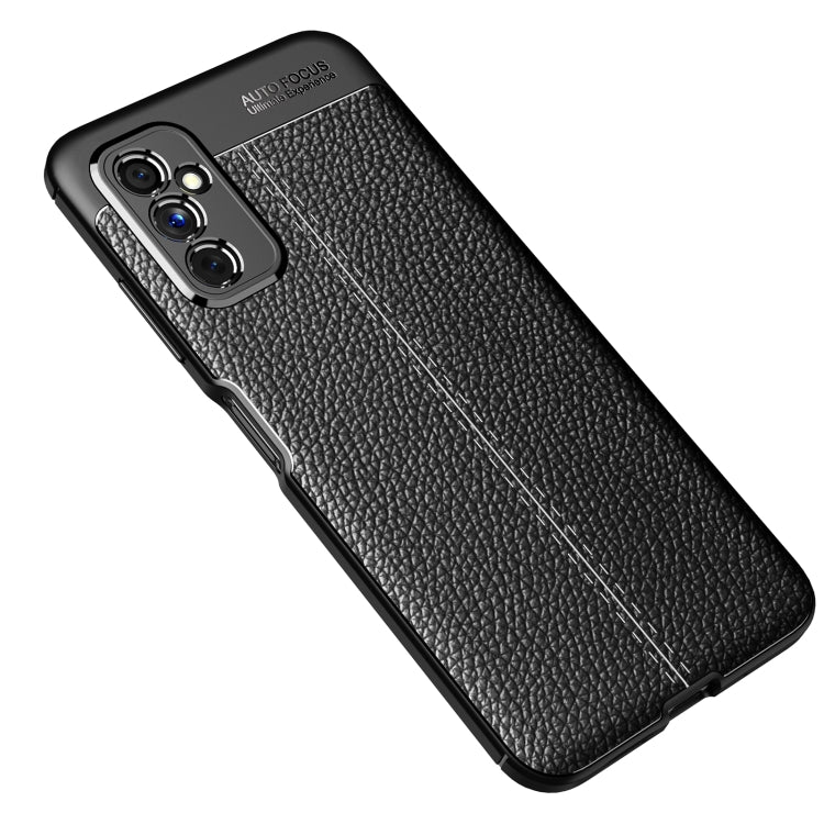 For Samsung Galaxy M52 5G Litchi Texture TPU Shockproof Phone Case