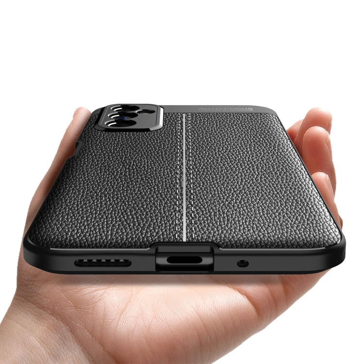 For Samsung Galaxy M52 5G Litchi Texture TPU Shockproof Phone Case